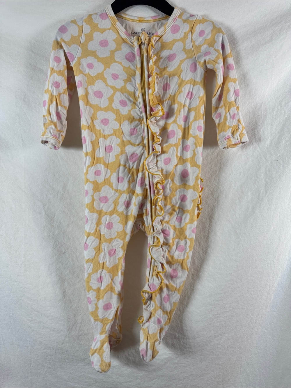 Caden Lane Floral Footies 3-6 Months